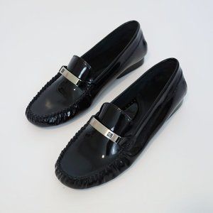 RALPH LAUREN Size 7 Black Patent Leather Loafers flats New without tags